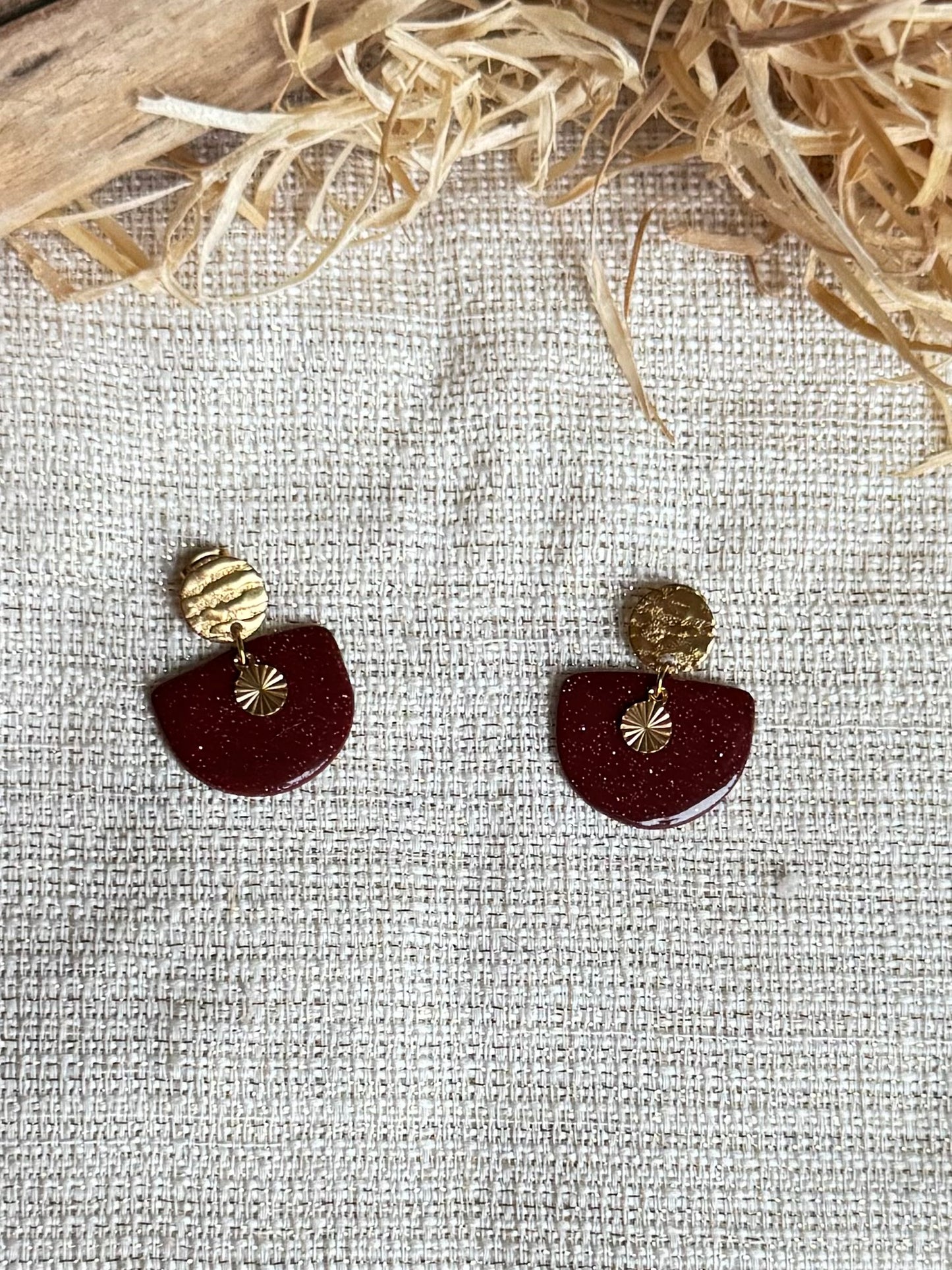 Boucles d'oreilles "Nira Dorée"