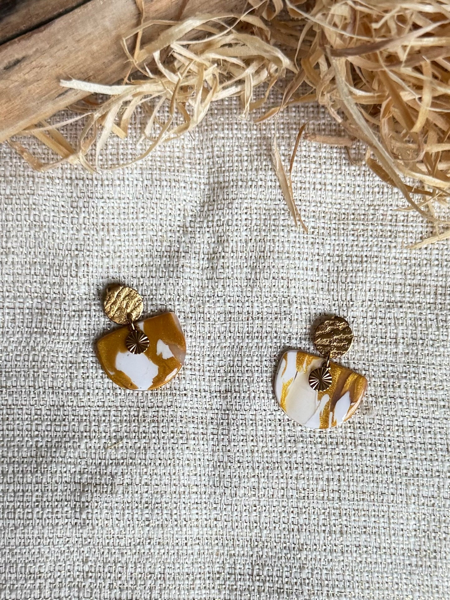Boucles d'oreilles "Nira Dorée"