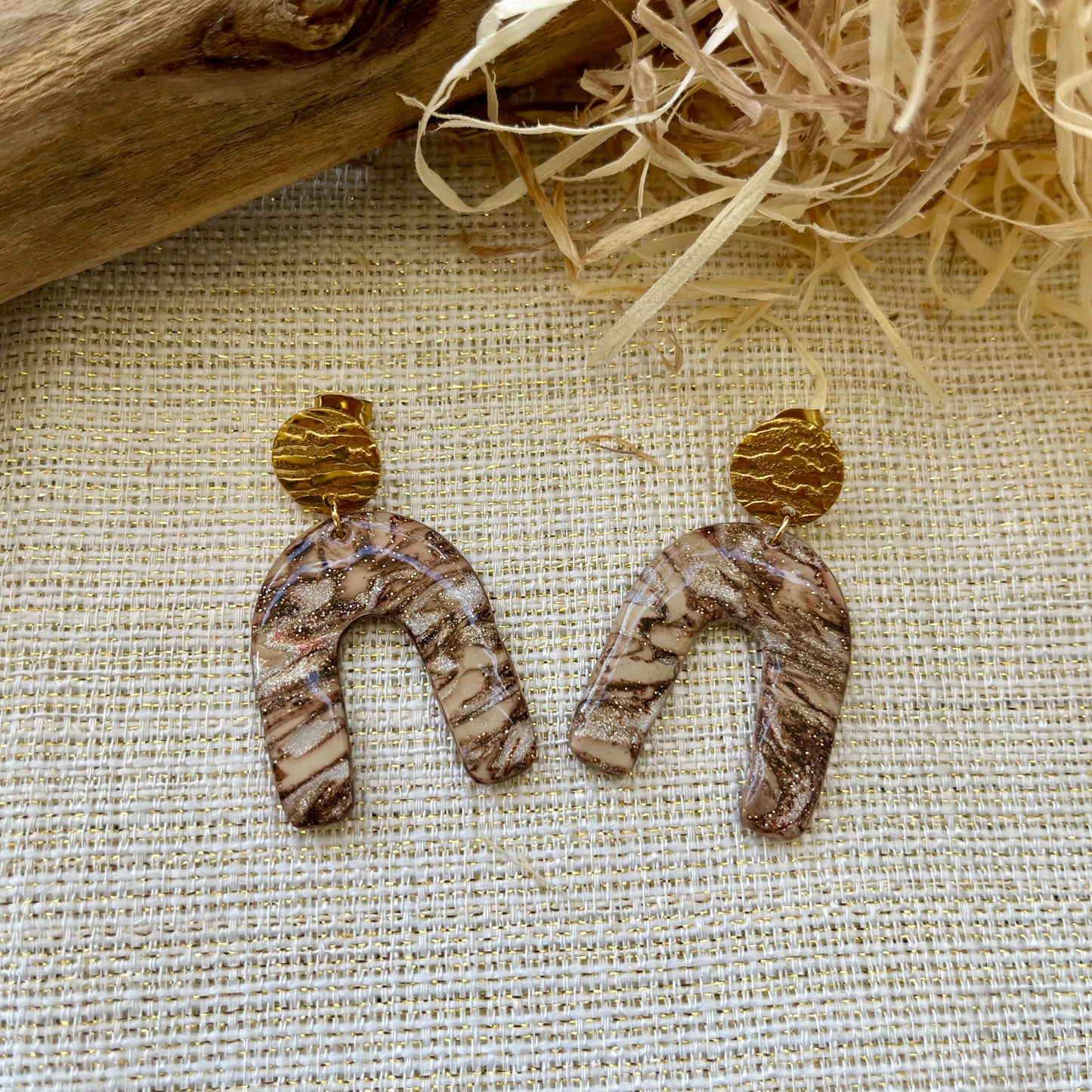 Boucles d'oreilles "Taya Dorée"