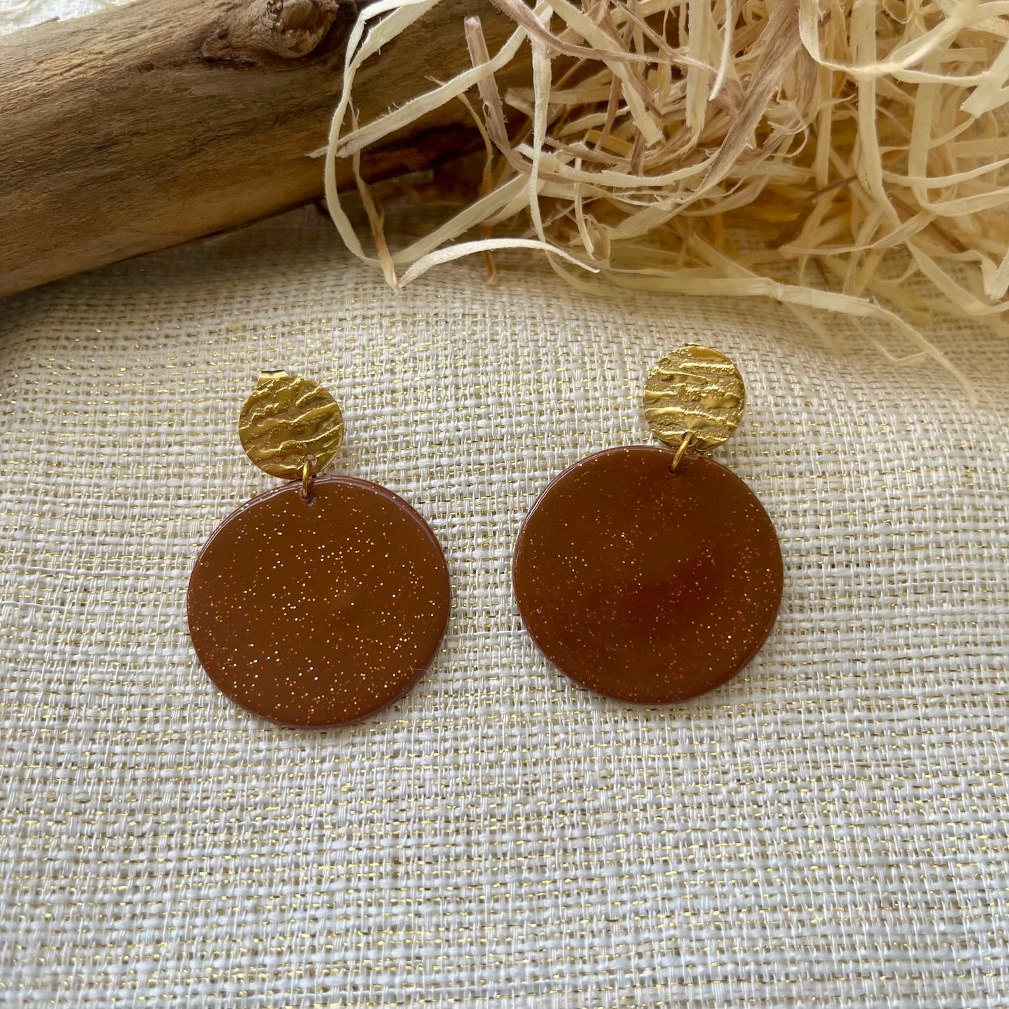 Boucles d'oreilles "Runa Dorée"