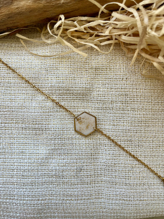Bracelet Blanc nacré