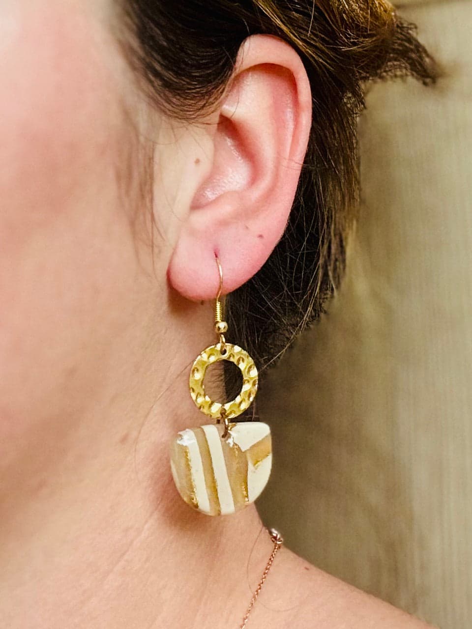 Boucles d'oreilles 'Lyra' - bijou artisanal Tipoïa Bijoux