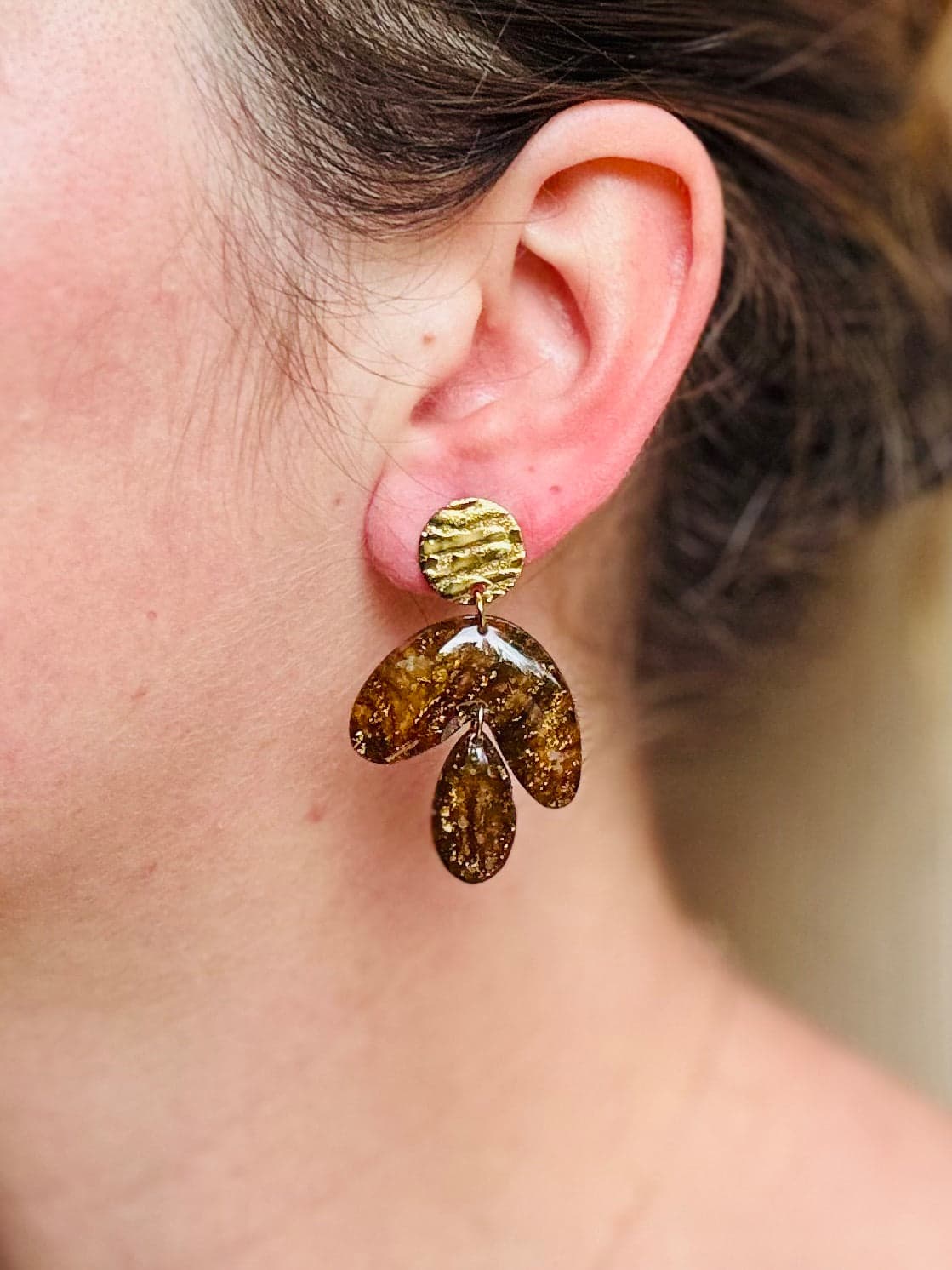 Boucles d'oreilles 'Zila' - bijou artisanal Tipoïa Bijoux
